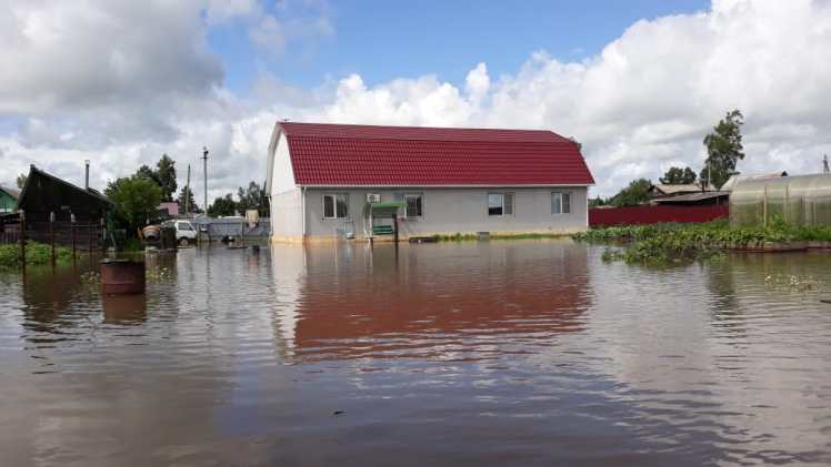 В Биробиджане остаются подтопленными 117 домов и 362 приусадебных участка