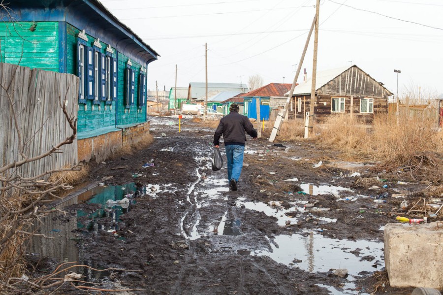 Дома и приусадебные участки в Биробиджане освободились от воды