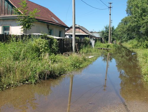 Очередное наводнение в Биробиджане пока не привело к введению режима ЧС