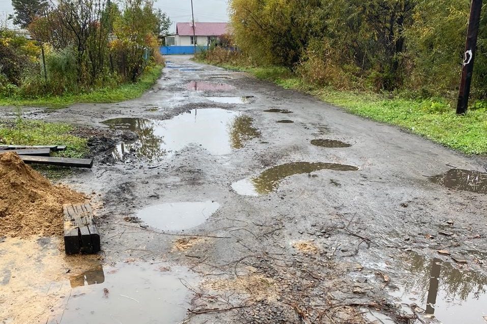 «Ударить кадром» по бездорожью в поселке Смидович решили общественные активисты (ВИДЕО)