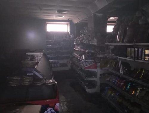 Кассовый аппарат горел ночью в биробиджанском магазине